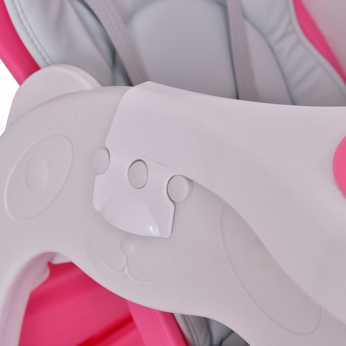 Convertible Feeding Tray High Chair - 3 in 1 Baby Seating, Pink