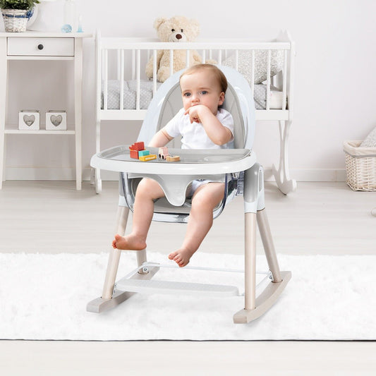 Shop 3-in-1 Convertible Baby Highchair with Adjustable Height - Kids Mega Mart