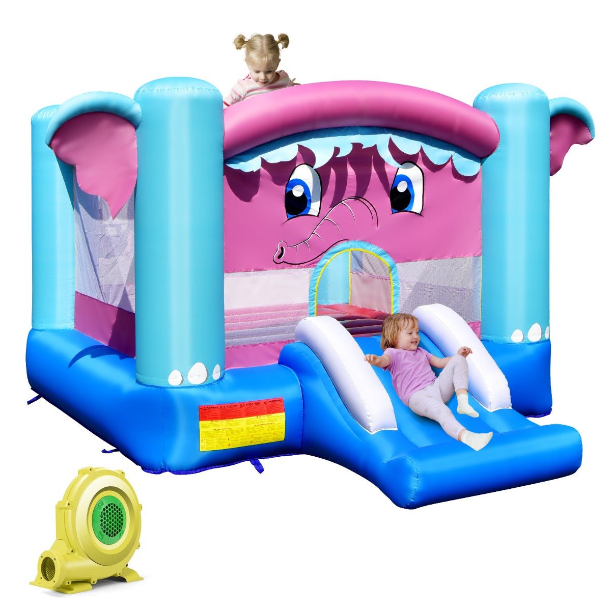 Shop the Ultimate 3-in-1 Elephant Theme Inflatable Jumping Castle