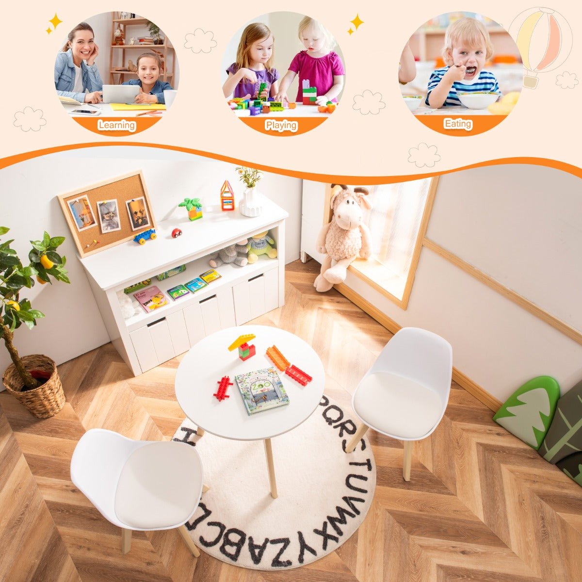 Quality Round Table & Chairs Set for Kids - Kids Mega Mart Quality Round Table & Chairs Set for Kids - Kids Mega Mart