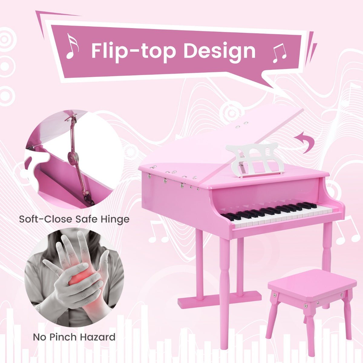 Explore Musical Creativity with the Pink Keyboard Toy