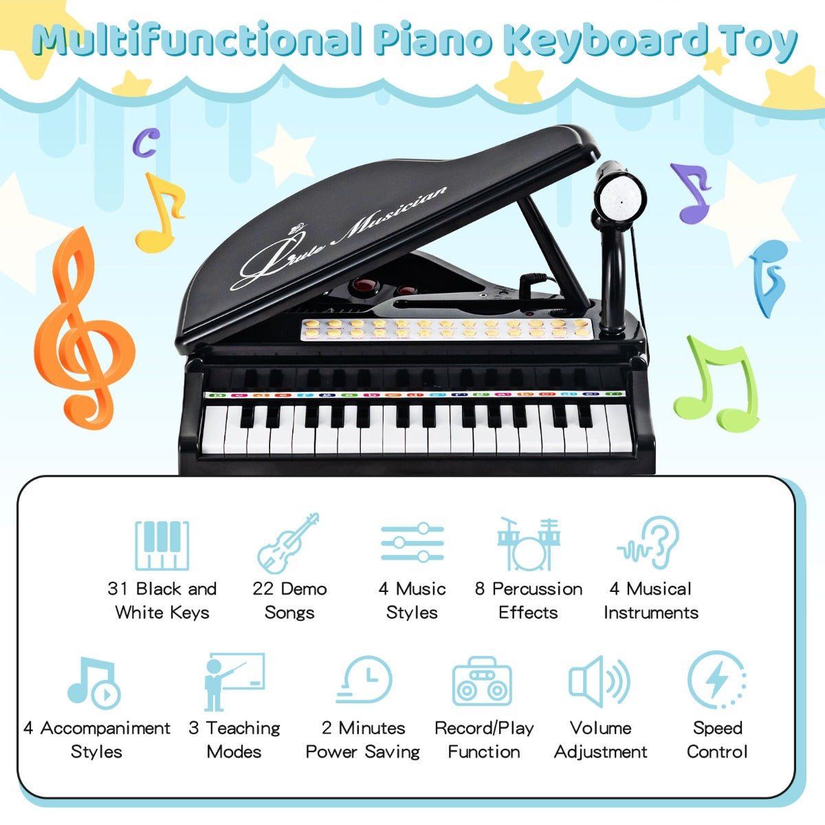 Kids Mega Mart: Your Destination for Musical Fun with Black Keyboards
