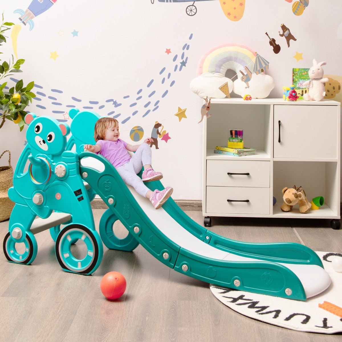 Kids Mega Mart Baby Slide - Green