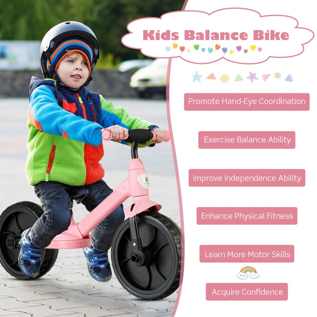 Little Cyclist: 4-in-1 Kids Training Bike with Training Wheels for Joyful Journeys