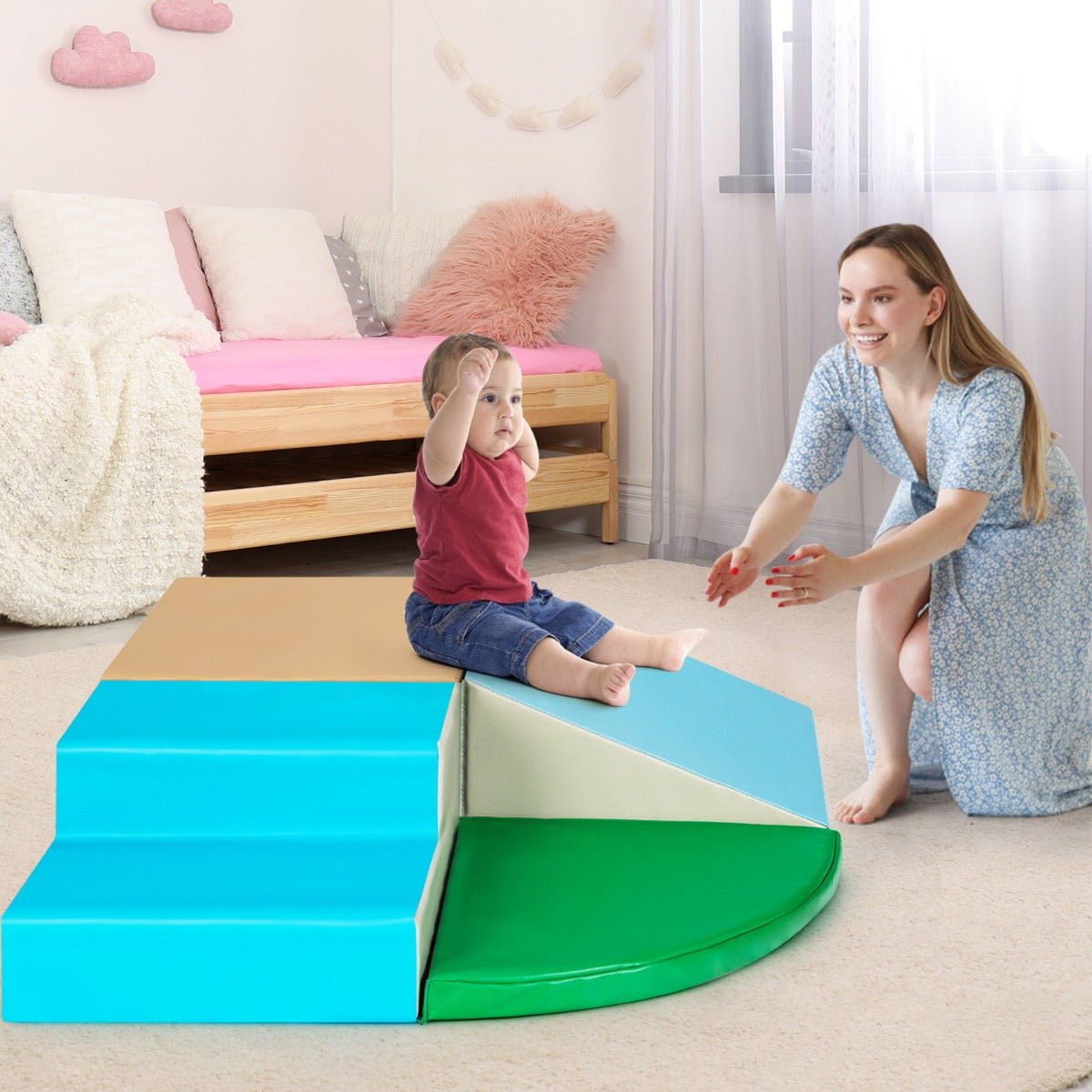 Lightweight and Easy to Clean Building Blocks Playset