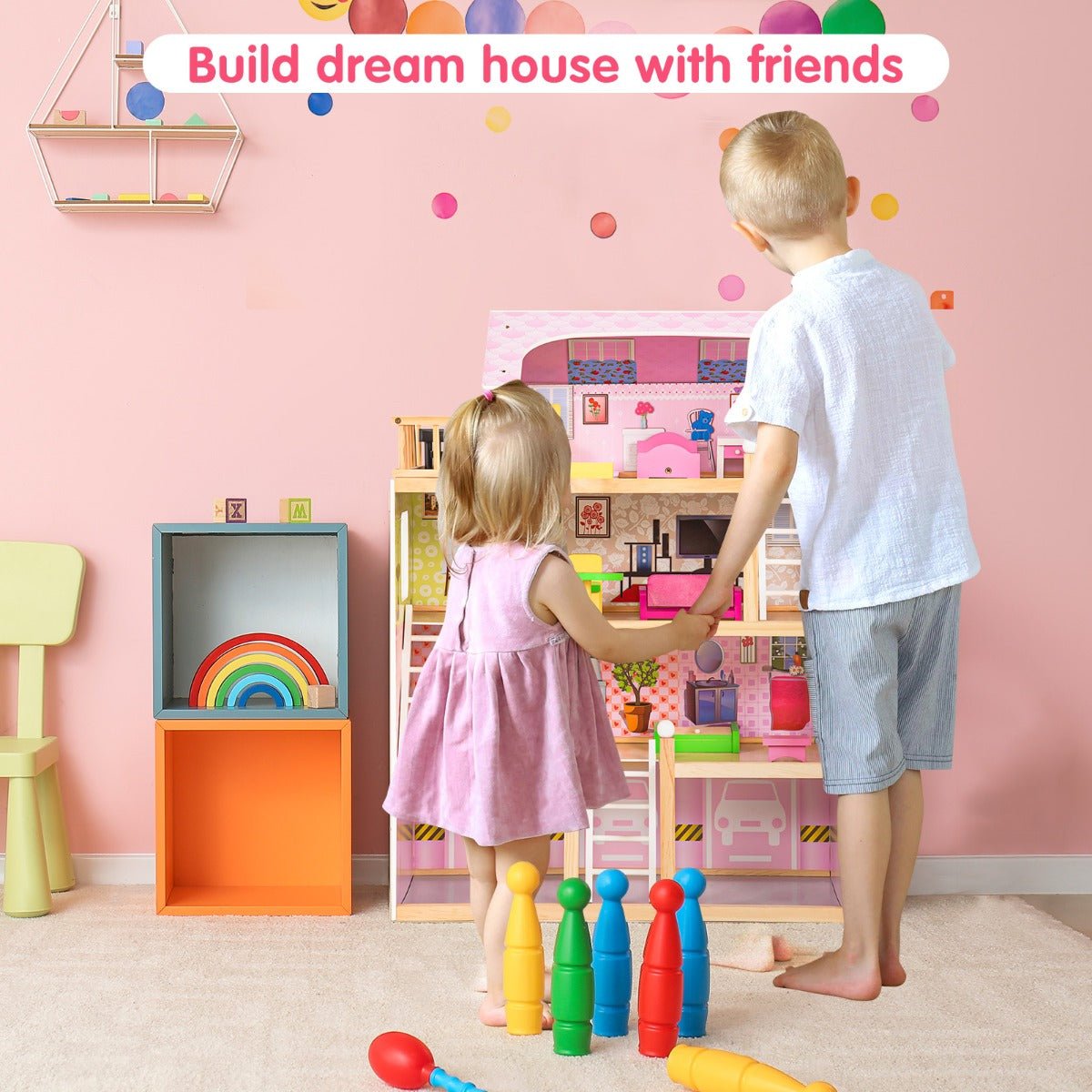 4-Storey Doll House with Furnishing: Elevating Kids Imagination