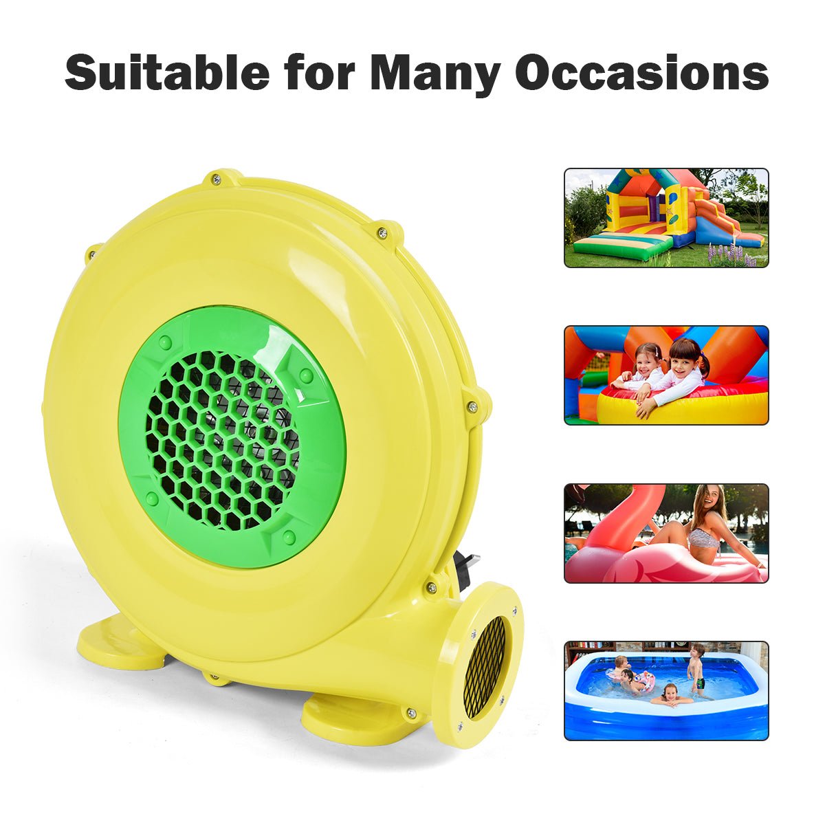 Bounce Higher Sooner - 480W Electric Air Fan Blower for Inflatable Excitement