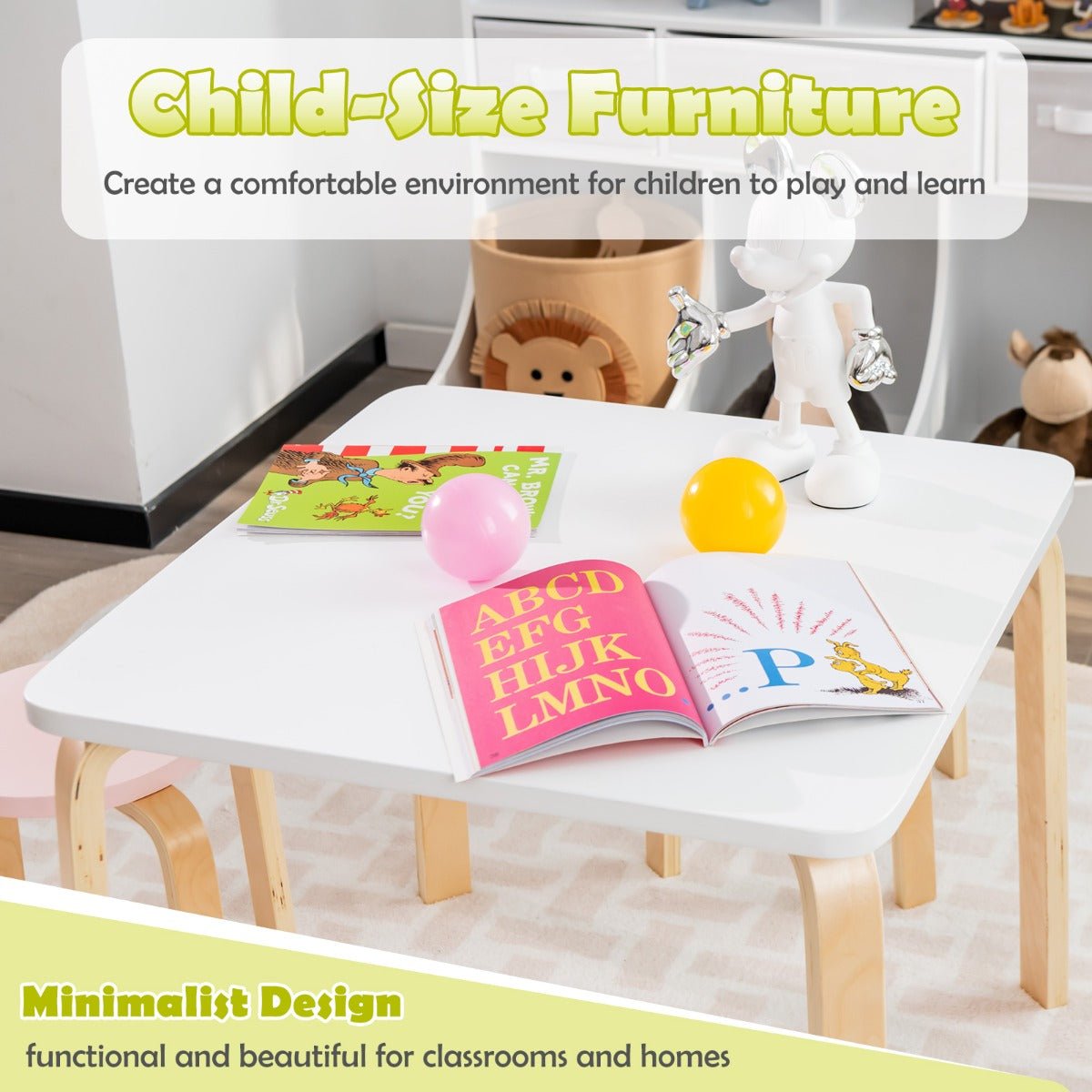 Macaroon Inspiration: 5-Piece Table & Chair Set for Kids Empowering Space