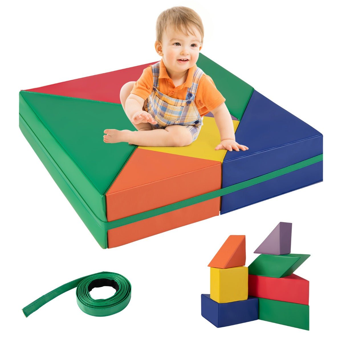 Explore Creative Learning with the 7-Piece Climb and Crawl Foam Play Set