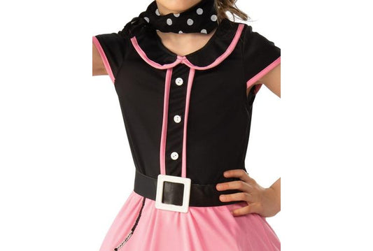Childs 50s Poodle Dress Girl Costume, perfect for dress-up play at home.