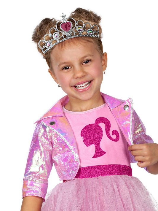 Barbie Modern Princess Costume and Tiara Set perfect for imaginative play at home.