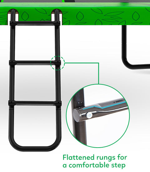 12ft x 8ft HyperJump rectangle trampoline for kids - durable, safe fun at home.