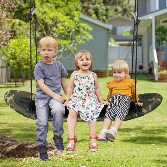 Platform Swing with Soft Handles: Adjustable Height for Joyful Play