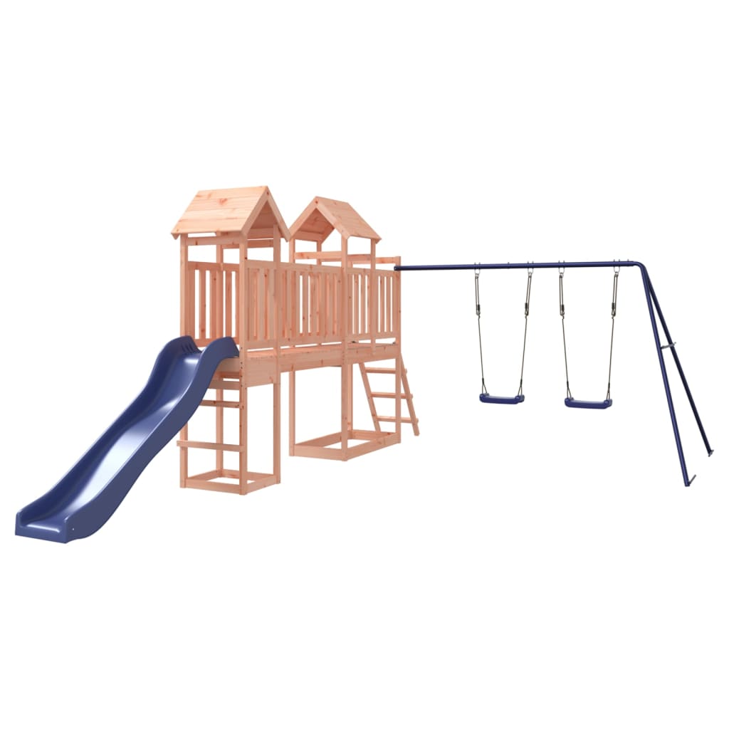 Adventure Play Towers with Double Swing, Slide - Douglas Wood