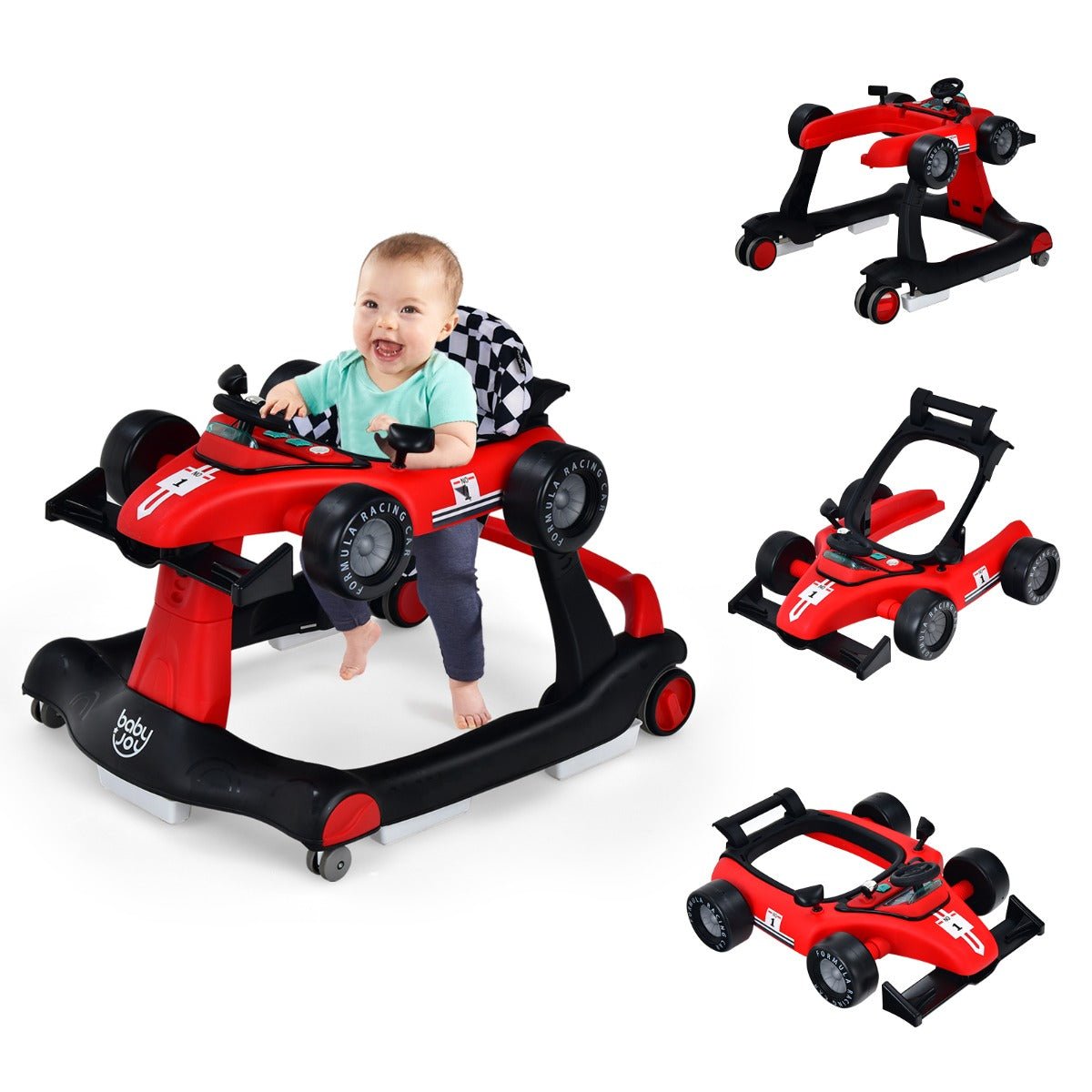 Adjustable Activity Car Walker for Toddlers