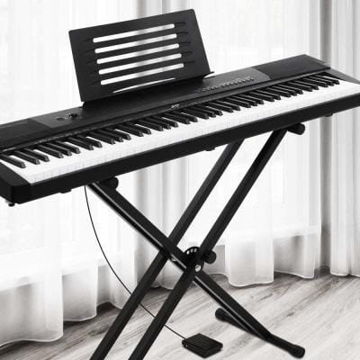 Colorful 88-key electronic piano keyboard for kids fun music learning at home. Colorful 88-key electronic piano keyboard for kids fun music learning at home.