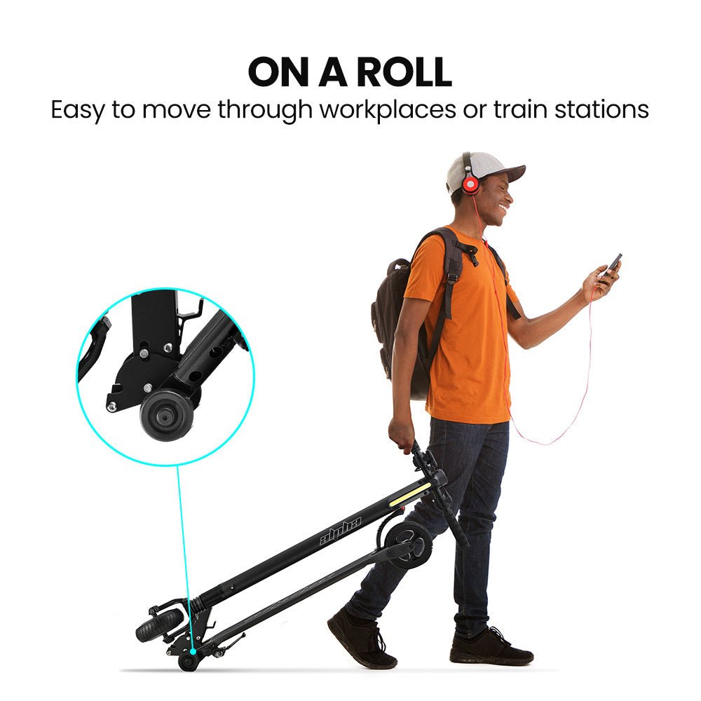 Alpha Carbon Gen III Electric Scooter | 300W, 10Ah, Black Red, ideal for kids at home Alpha Carbon Gen III Electric Scooter | 300W, 10Ah, Black Red, ideal for kids at home