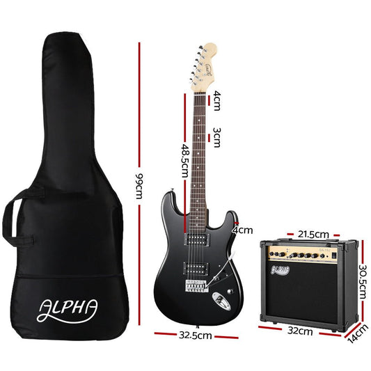 Alpha Electric Guitar and AMP for kids, ideal for young musicians at home.