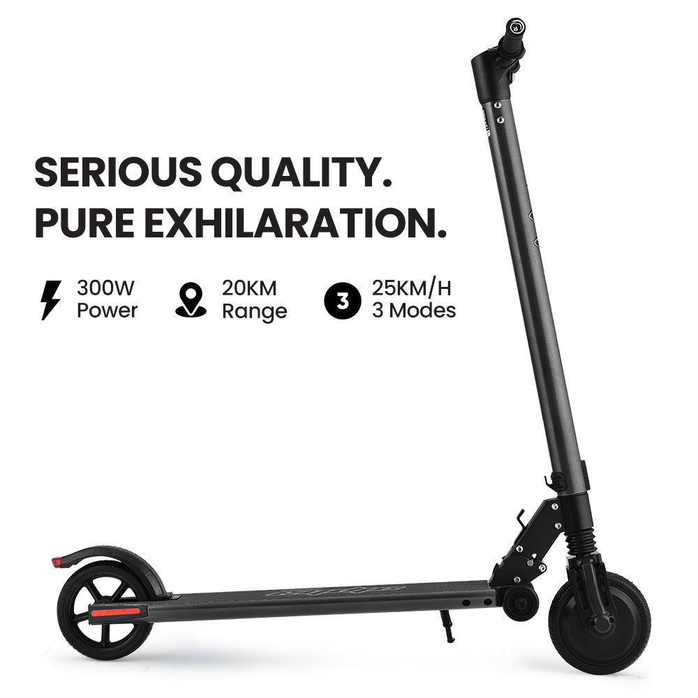 Alpha Peak 300W 10Ah Electric Scooter for Adults or Teens Black