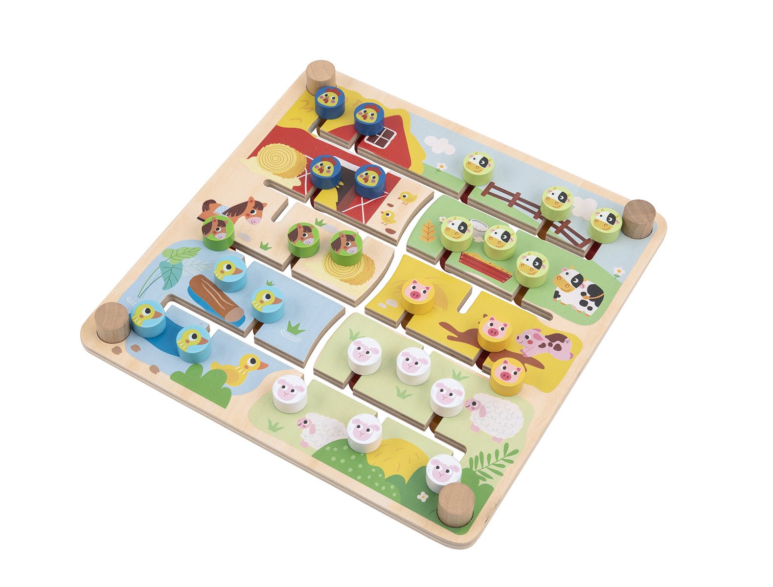 Alphabet and Farm Matching Maze Board