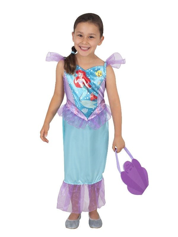 Ariel Mermaid Costume Shell Bag Set Disney Princess Dress