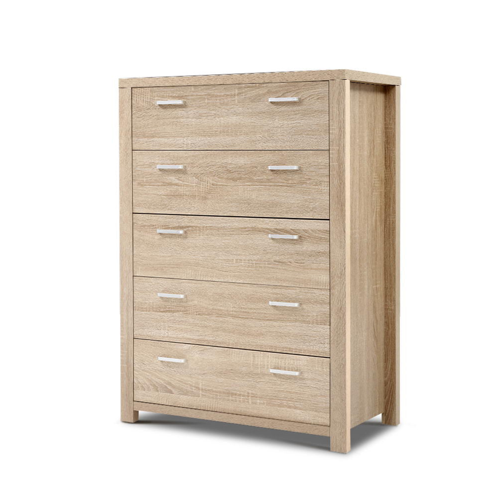 Artiss 5 Chest of Drawers Tallboy Dresser Table Bedroom Storage Cabinet | Kids Mega Mart | Shop Now!