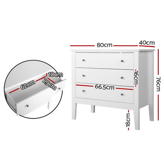 Kids white tallboy dresser with ample storage for toys and clothes, convenient for bedroom.