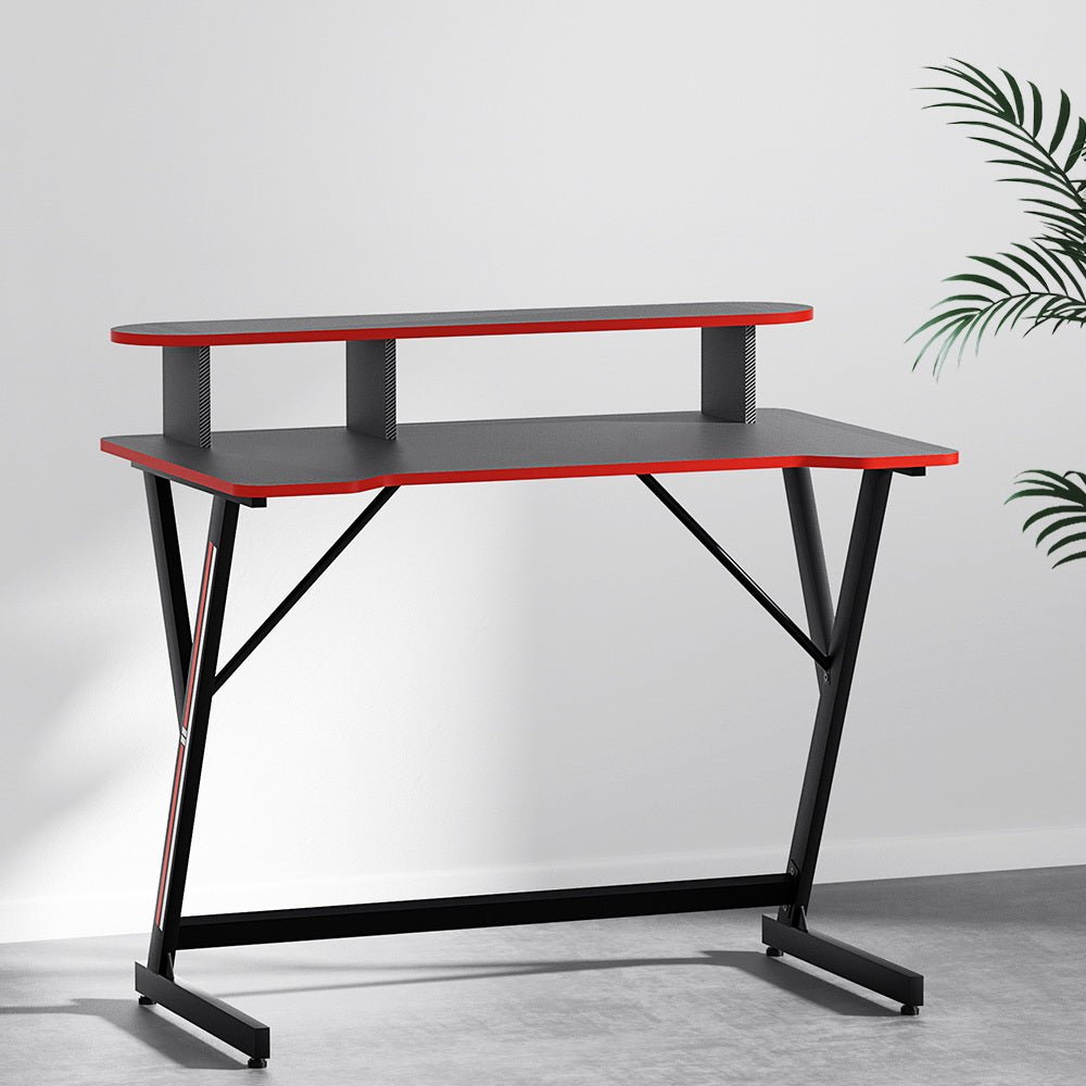 Artiss Gaming Desk with 2-Tiers Storage for kids study and home office setup. 100CM.