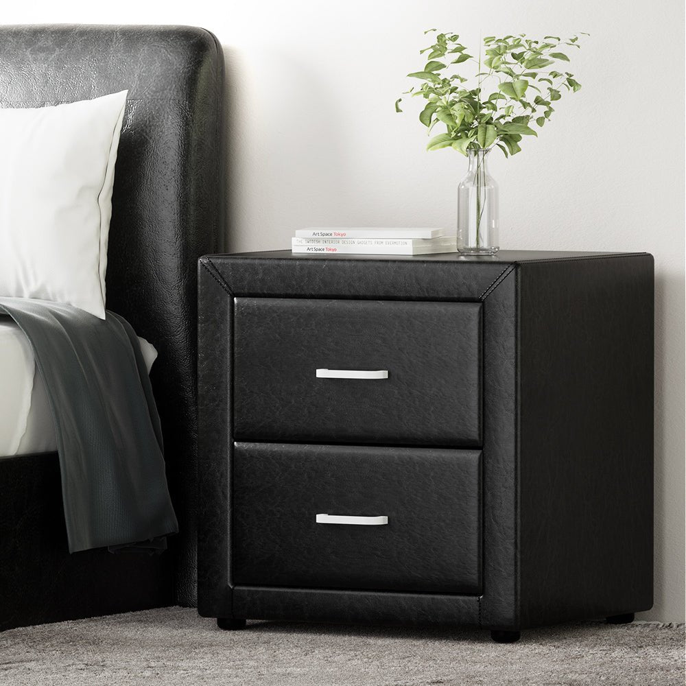 Modern black PU leather bedside table for childrens bedroom decor - Shop Now. Modern black PU leather bedside table for childrens bedroom decor - Shop Now.