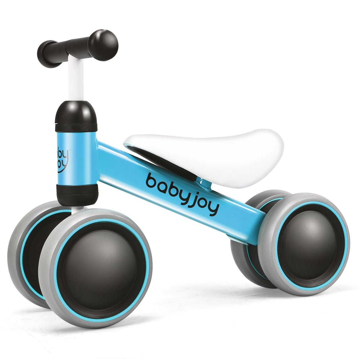 Riding Exploration: Blue Balance Training Bike with 4 Wheels for Little Ones