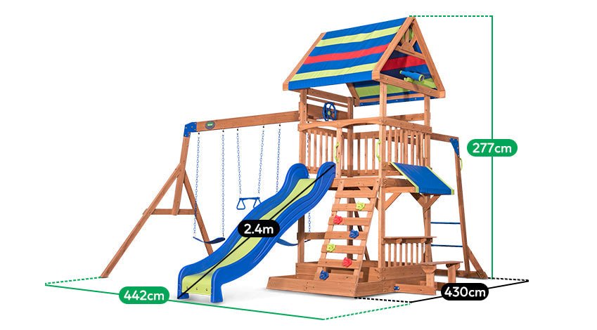 Backyard Discovery Northbrook Swing & Play Set: Active Playtime Adventures