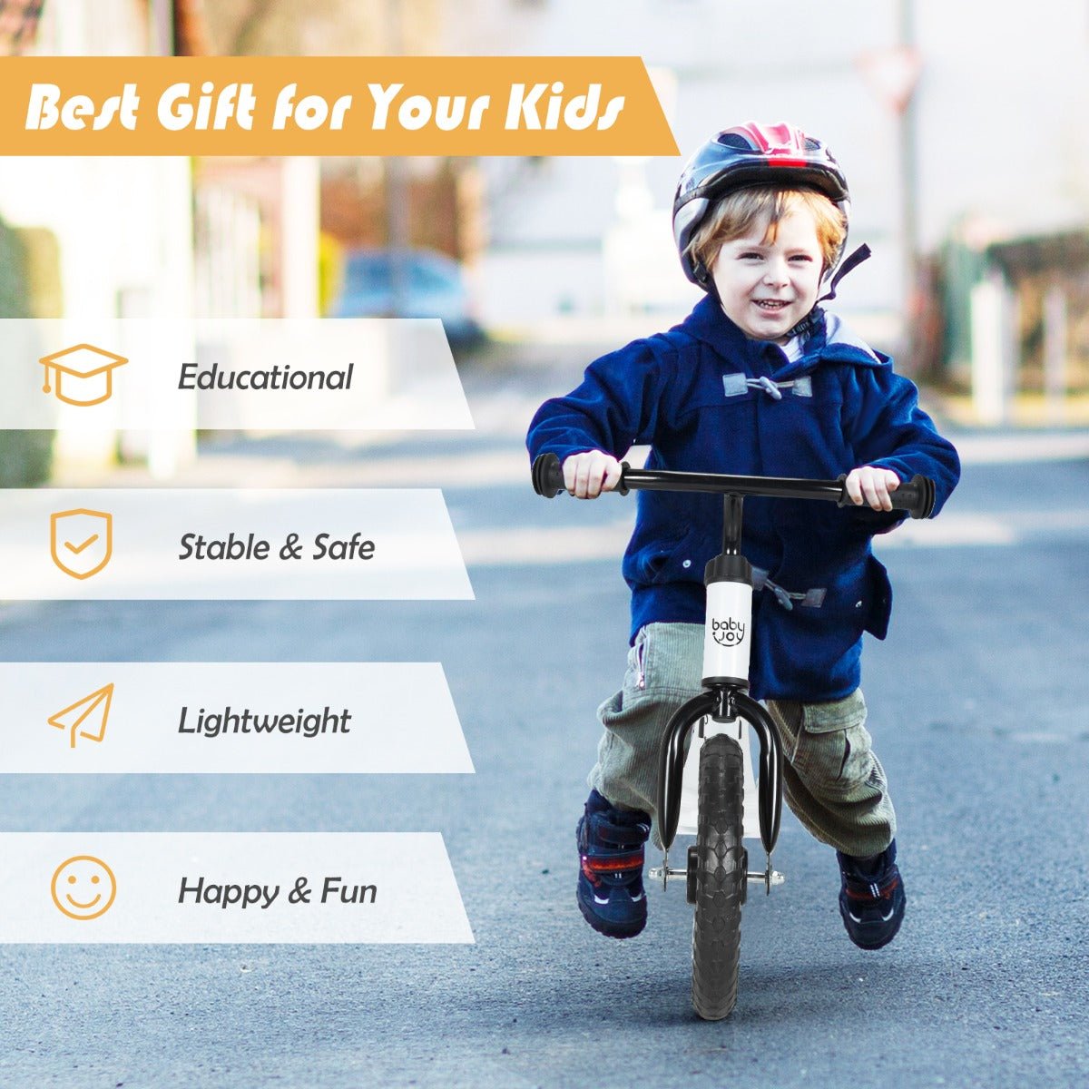 Mastering Balance: Kids White Balance Bikewith Adjustable Features