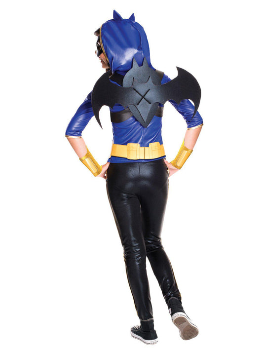 Batgirl DC Superhero Girls costume set with accessories for kids home dress-up play.
