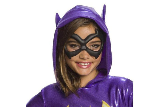 Batgirl DC Super Hero Girls costume hooded cape for kids dress-up play at home.