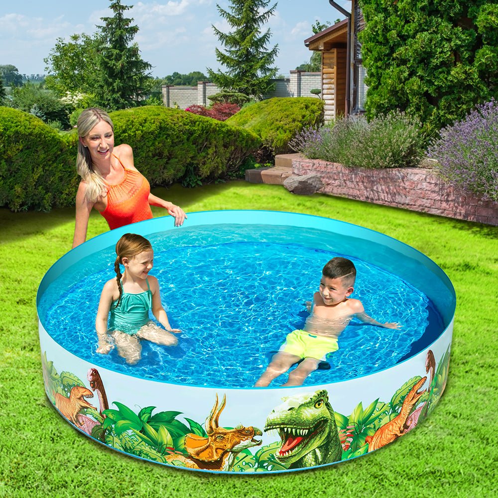 Bestway Dinosaurous Fill n Fun Pool with slide for interactive backyard summer fun Bestway Dinosaurous Fill n Fun Pool with slide for interactive backyard summer fun