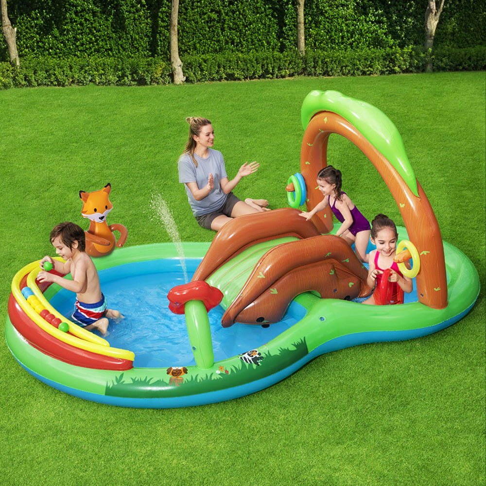 Bestway Friendly Woods Play pool | Durable, eco-friendly design for hours of backyard fun. Bestway Friendly Woods Play pool | Durable, eco-friendly design for hours of backyard fun.