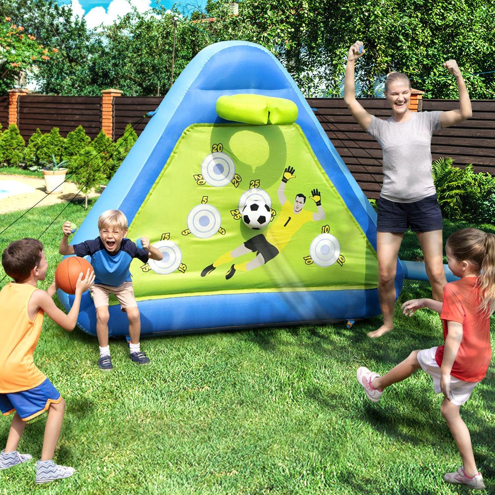 Inflatable soccer and basketball sports board for kids active play at home. Inflatable soccer and basketball sports board for kids active play at home.