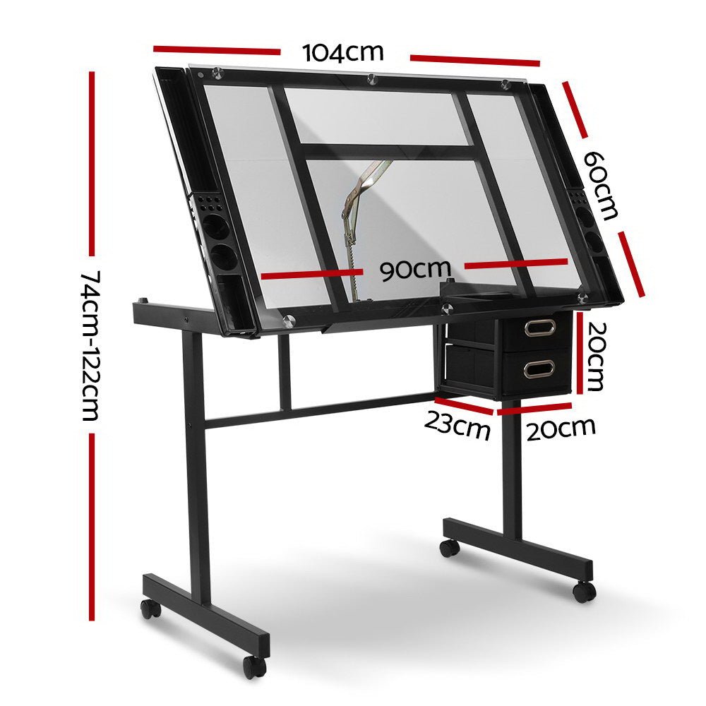 Teen Drawing Desk with Angle Adjustment