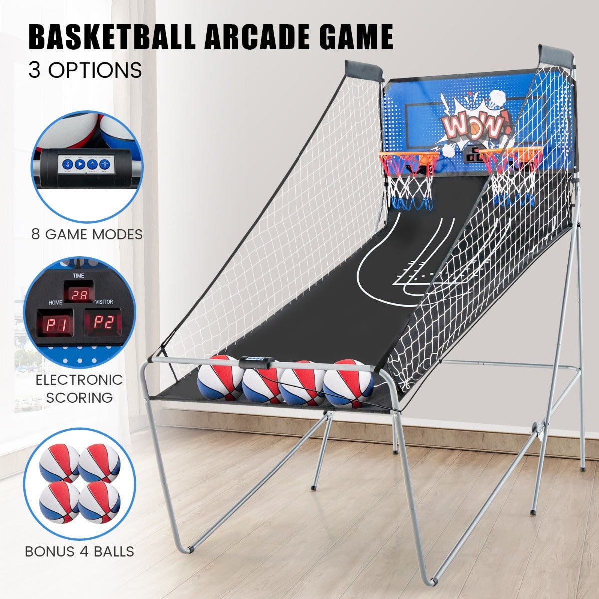 Scoreboard Featured Basketball Game - Blue
