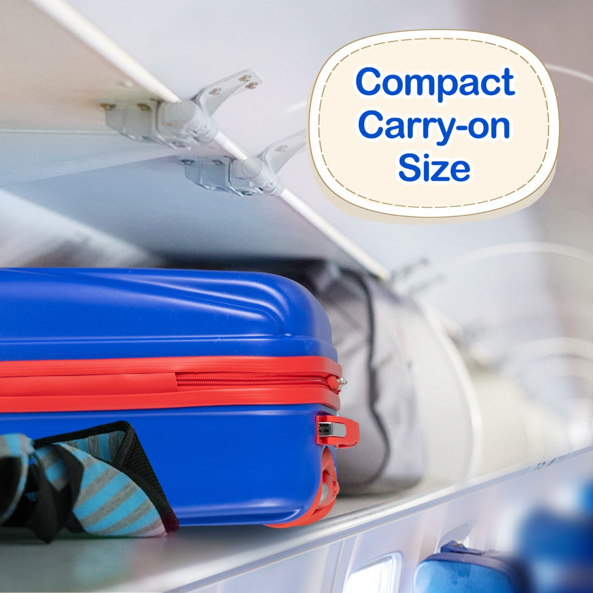 Blue Unicorn kids 2-piece rolling suitcase and backpack set, perfect for travel and school.