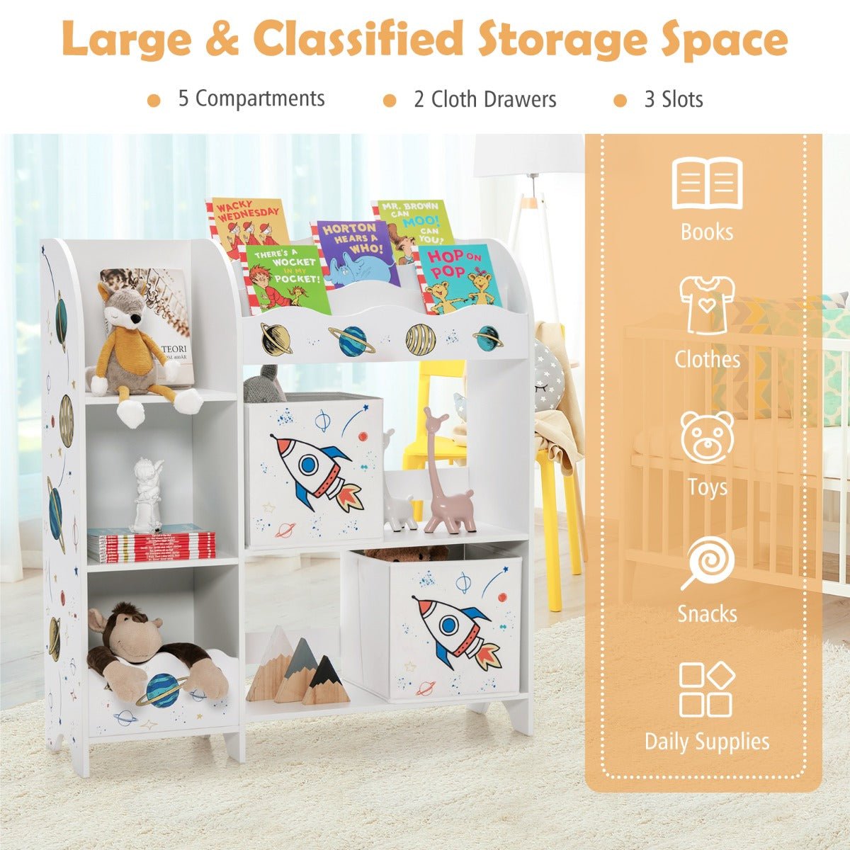 Display Shelf Toy Storage with Storage Rack - Keeping Kids Play Area Neat