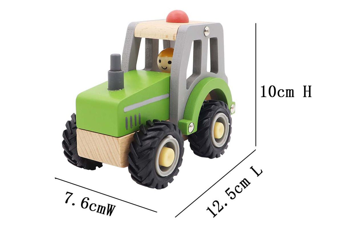 Calm & Breezy Tractor With Rubber Wheels Green - Kids Mega Mart