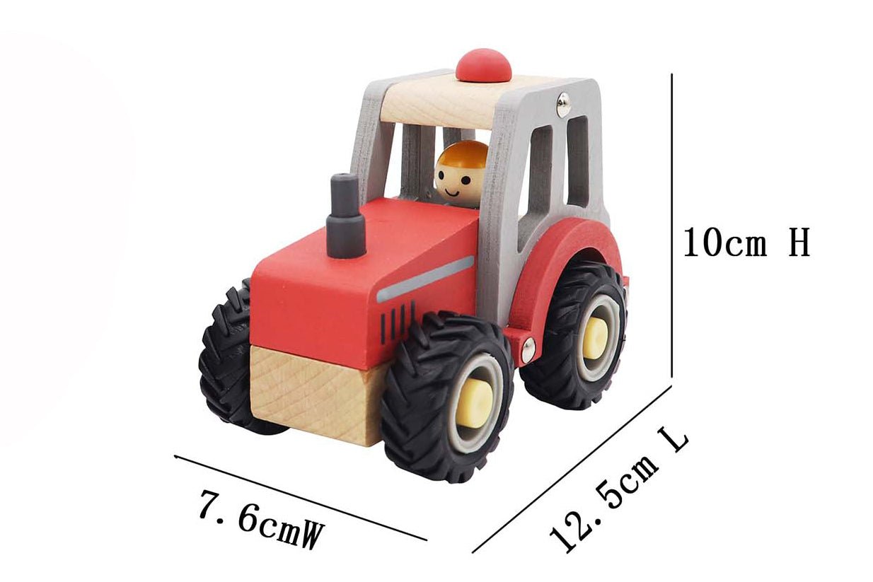 Calm & Breezy Tractor With Rubber Wheels Red - Kids Mega Mart