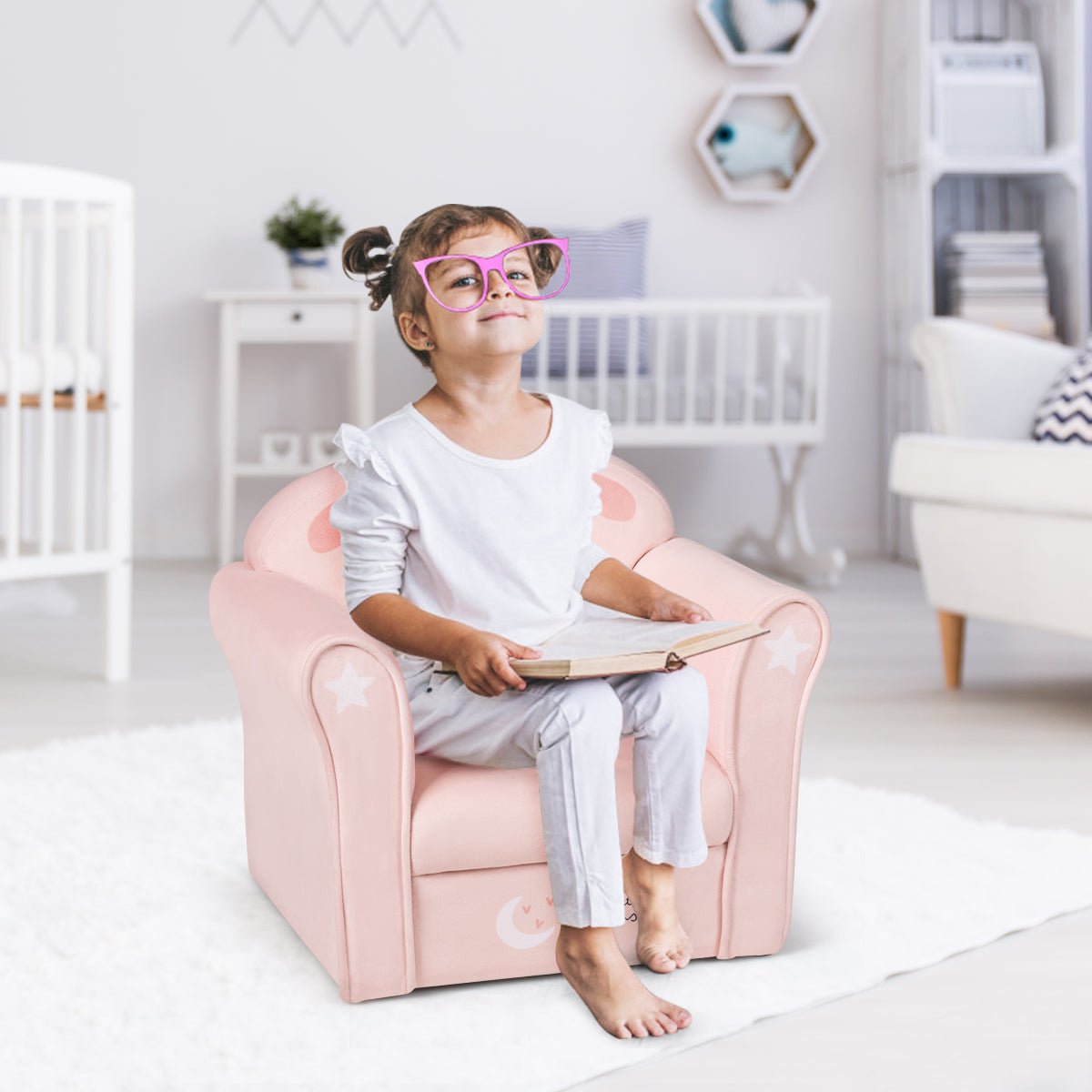 Kids Sofa: Cute Lamb Pattern, Perfect for Bedroom Comfort and Playfulness