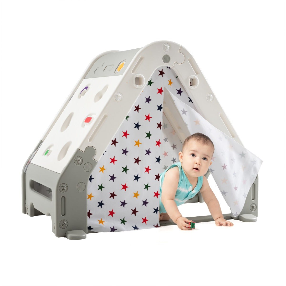 Kids Triangle Climber: Adventure Awaits with Tent, White Board & Sports Fun