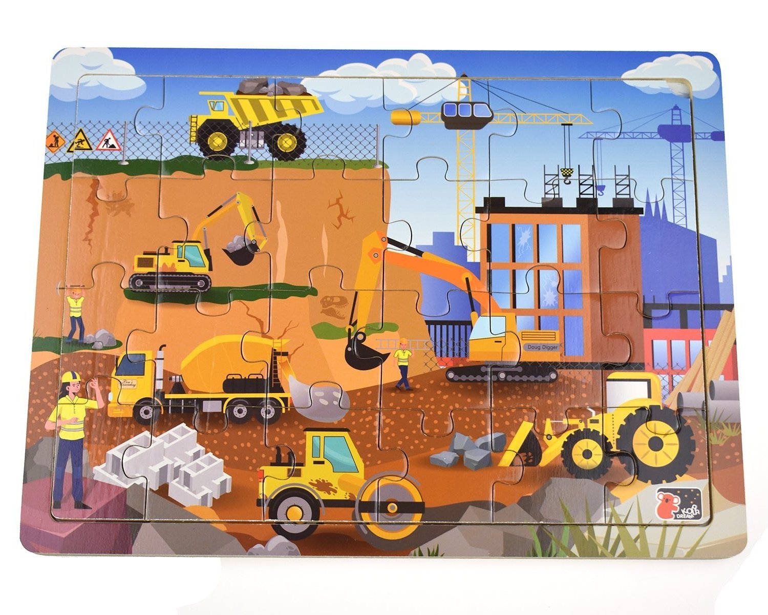 Melissa & Doug Construction Vehicles 4-in-1 Wooden Jigsaw Melissa & Doug Construction Vehicles 4-in-1 Wooden Jigsaw