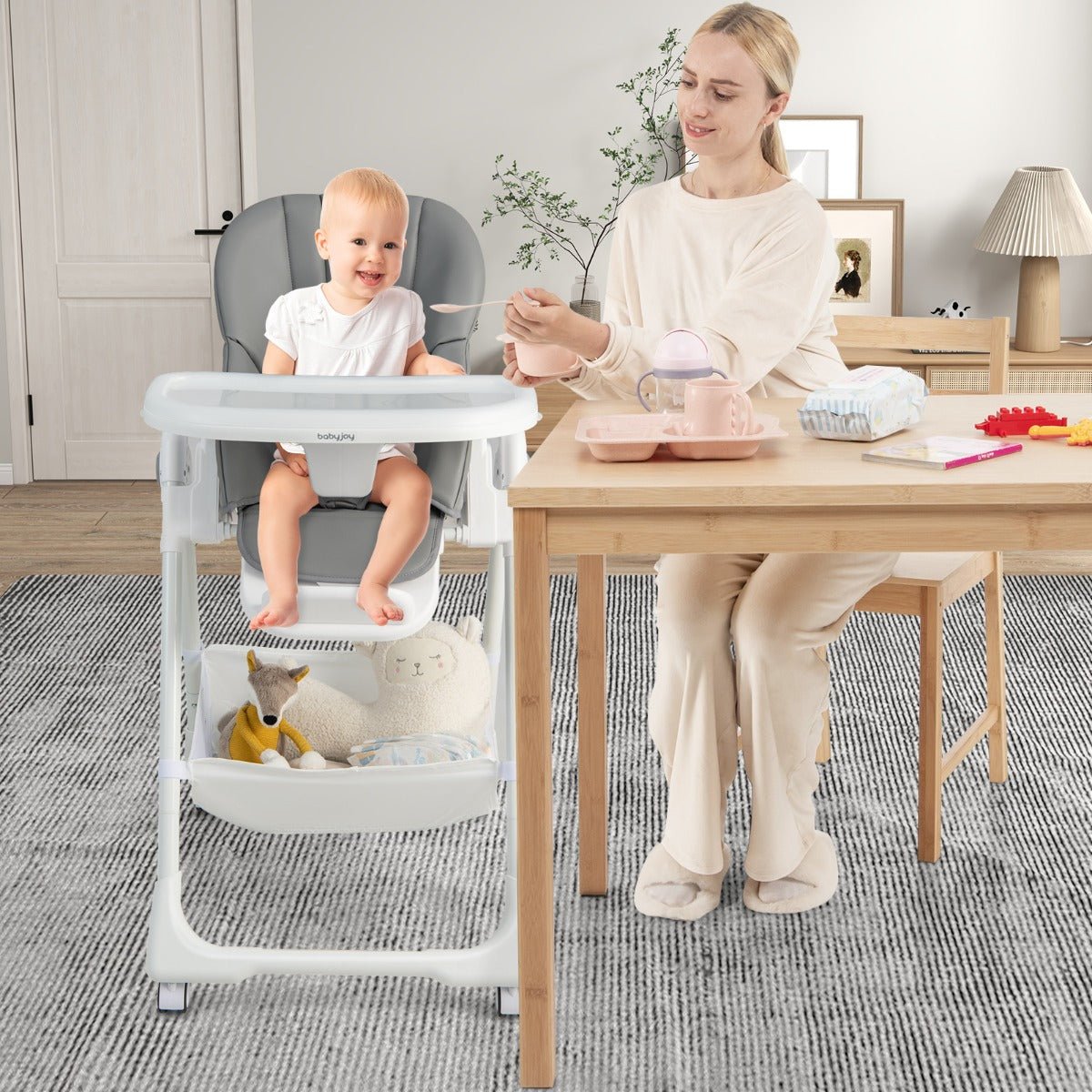Convertible Infant High Chair - Grey Wonder!