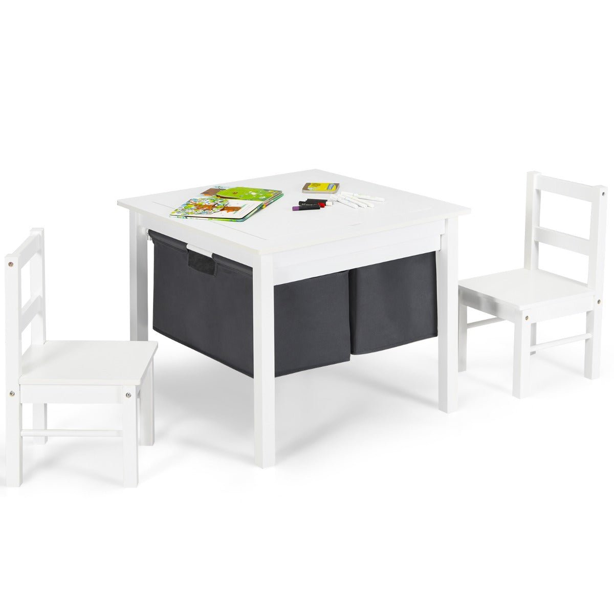 Kids Activity Table Set Creative Corner with Smart Storage