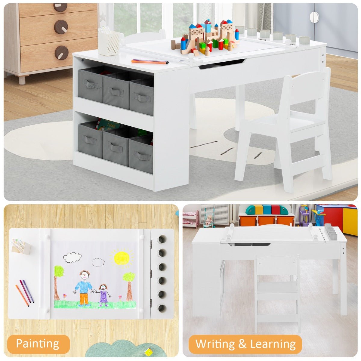 Stylish and Practical Art Table Set for Toddlers