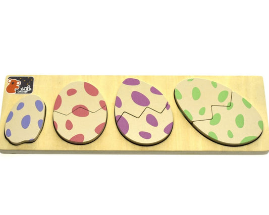 Koala Dream Dinosaur Eggs Puzzle Board | Educational 2-Layer Toddler Toy, perfect for home learning.